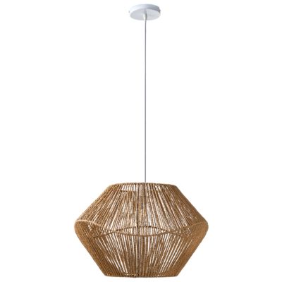 Lampe suspension YAMBOU Corde en papier Naturel