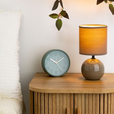 Lampe De Table Clary Ivoire Et Taupe – Céramique Élégante H33 Cm Atmosphera