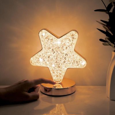 Lampe étoile, veilleuse mignonne pour enfants, lampe tactile rechargeable sans fil à intensité variable avec 3 Modes de couleurs