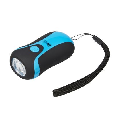 Lampe torche dynamo bleue Diall 11 lumens