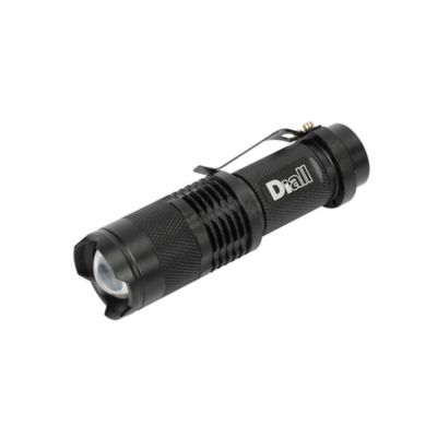 Lampe torche LED 60 lumens Diall autonomie 1h30 fonctionne avec 1 pile AA (LR6)