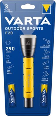 Lampe torche Varta 235 lumens + 2 piles incluses