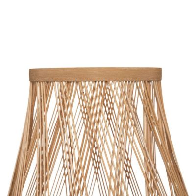 Lampe trépied "Daria" - rotin et métal - H44 cm - Atmosphera