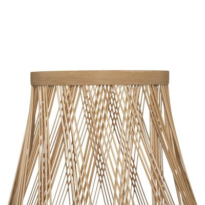 Lampe trépied "Daria" - rotin et métal - H44 cm - Atmosphera