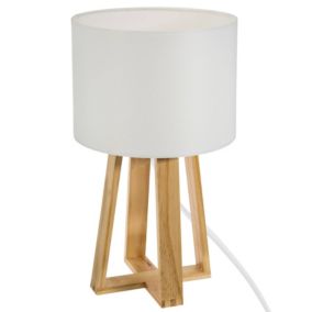 Lampe trépied esprit scandinave (20x40 cm - Blanc)