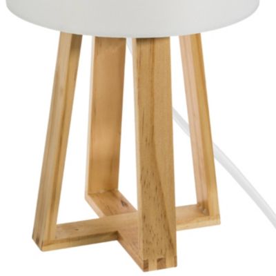 Lampe trépied esprit scandinave (20x40 cm - Blanc)