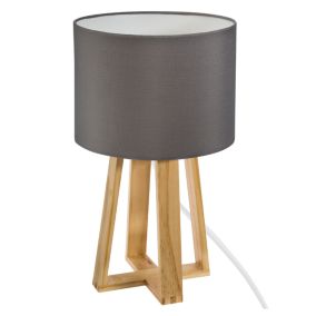 Lampe trépied esprit scandinave (20x40 cm - Gris clair)