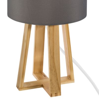 Lampe trépied esprit scandinave (20x40 cm - Gris clair)