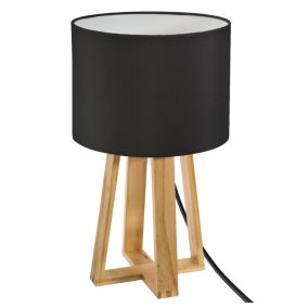 Lampe trépied esprit scandinave (20x40 cm - Noir)