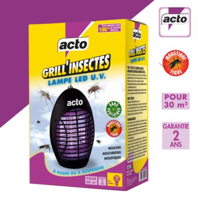 Lampe UV anti-moustiques Acto Grill'Insectes 30m²