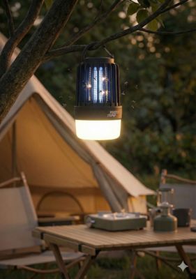 Lampe UV anti-moutiques Favex plastique noir