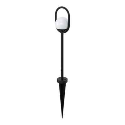 Lampes à piquer extérieures Ruble LED intégrée 3 x 100 lm IP44 GoodHome noir vendue par 3 pièces
