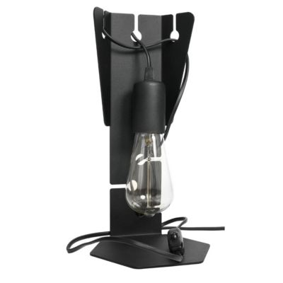 Lampes à poser - Lampe de table en Acier - ALBIREO - Noir - IP20 - Max 15W LED - E27 - Style Industriel