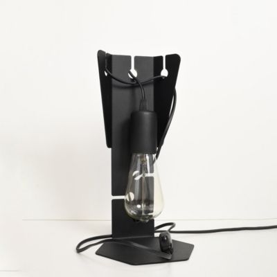 Lampes à poser - Lampe de table en Acier - ALBIREO - Noir - IP20 - Max 15W LED - E27 - Style Industriel