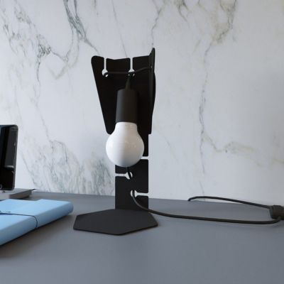 Lampes à poser - Lampe de table en Acier - ALBIREO - Noir - IP20 - Max 15W LED - E27 - Style Industriel
