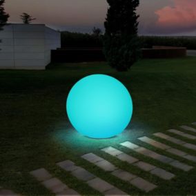 Lampes Solaires Jardin Extérieur, Boule 30cm, 1800mAh Batterie Jardin Balcon Terrasse Classe énergétique A++