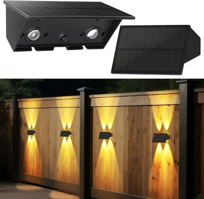 Lampes Solaires Pour Mur Extérieur - 2 Appliques Murales Solaires Blanc
