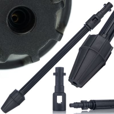 Lance avec Buse Rotative - Jet Puissant 160 Bar, Laiton, Compatible avec nettoyeur Kärcher K2-K7, Bosch AQT