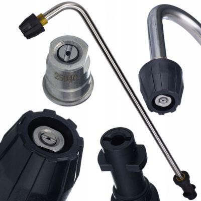 Lance Coudée 90 80 cm - Filetage M18, 160 Bar, Jet Plat, Compatible avec Nettoyeur Kärcher K2-K7