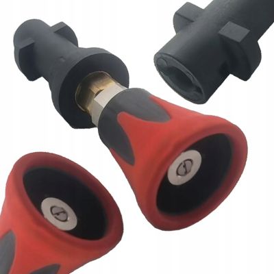 Lance Courte avec Buse 40 Rouge - Jet Plat Haute Pression 4000 PSI, Bayonet, Compatible Kärcher K2-K7