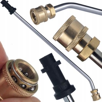 Lance de Nettoyage 58 cm 30 - Raccord Baïonnette K + Connecteur Laiton, 1/4, Compatible Kärcher K2-K7