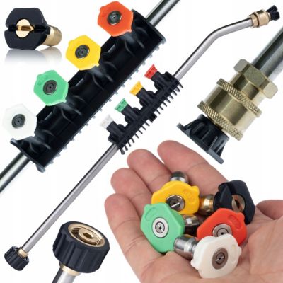Lot De 2 Rallonges Nettoyeur Haute Pression 43cm/54cm Acier Inoxydable 4000 PSI M22