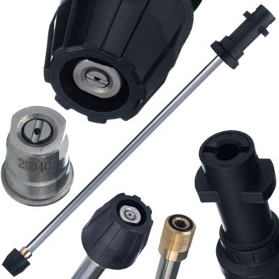 Lance Jet Plat de Remplacement - 160 Bar, 60C, Bayonet K, Compatible avec nettoyeur Kärcher K2-K7