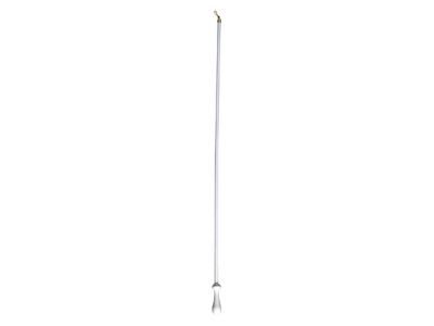 Tringle à Rideau Extensible En Aluminium Blanc 125 Cm - Compatible Toutes Fixations, Pour Vitrages Et Petits Rideaux