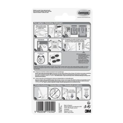 Languette accroche tableau pour grands cadres 3M Command, 24 pièces 7.2 kg