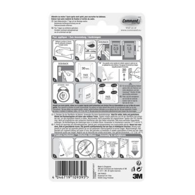 Languette de fixation pour tableaux petit modèle Blanc vendue par 8 pièces