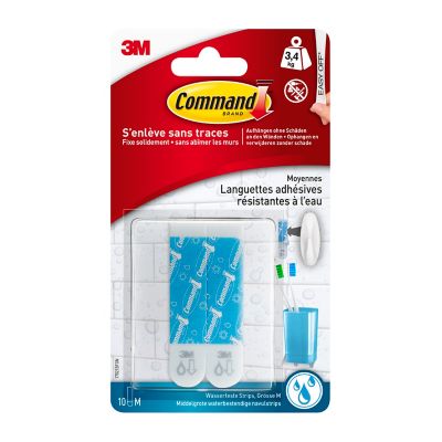 Languettes adhésives moyennes multi-usages Command (10 languettes)
