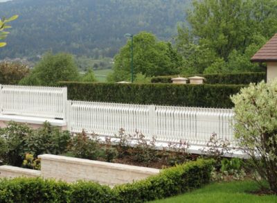 Lanière PVC pour palissade largeur 50 mm x 60 m+100 clips- Blanc - Jardiline