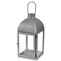Lanterne BLOOMA en verre et acier l.150 x P.160 x H.320 mm