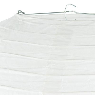 Lanterne boule - papier et métal - blanc - D45 cm - Atmosphera