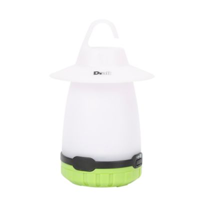 Lanterne de camping LED 80 lumens Diall autonomie 15h fonctionne avec 3 piles AA (LR6)