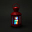Lanterne hologramme rouge H.20,5 cm