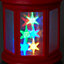 Lanterne hologramme rouge H.20,5 cm