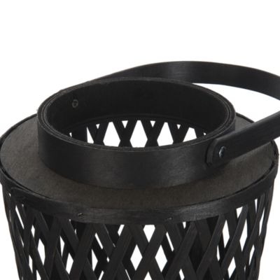 Lanterne MACTAN 38 cm Bambou Noir
