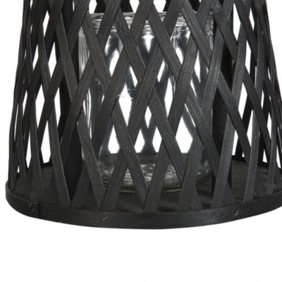 Lanterne MACTAN 38 cm Bambou Noir