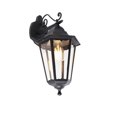 Lanterne murale extérieure classique noire IP44 - Havana Down