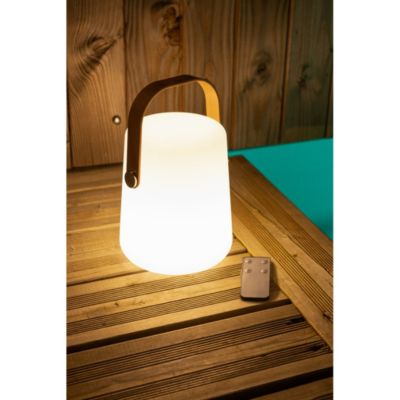 Lanterne portable rechargeable par USB- H27,7cm- Diamètre 17,5cm- 4 types d'éclairage et donc d'ambiances