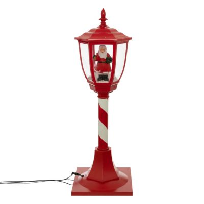 Lanterne rouge d'intérieur décor père noël H.90cm Feeric Light & Christmas
