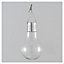 Lanterne solaire LED Ampoule transparente H.13,5 cm IP44