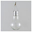 Lanterne solaire LED Ampoule transparente H.18,5 cm IP44