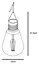 Lanterne solaire LED Ampoule verre IP44