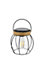 Lanterne solaire LED intégrée Amanpulo jute IP44 0,06W blanc chaud l.13,5 x H.18,5 cm
