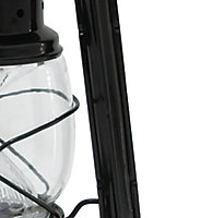 Lanterne solaire LED Vintage noir IP44