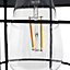 Lanterne solaire Scilla IP44 0,04W noir L.21,5 x H.39 cm