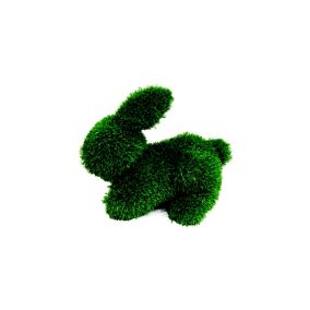 Lapin en gazon synthétique Penez Herman coloris vert H.35 cm
