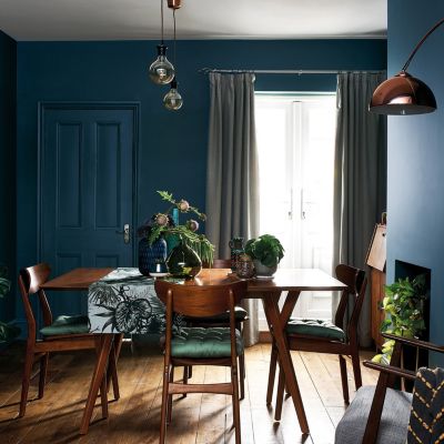 Laque acrylique bleu paon brillant Dulux Valentine Valénite 0.5 L